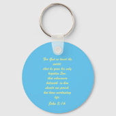 ヨハネ3:16 & Ephesians2:8 & 9聖書の真理Keychain キーホルダー (裏面)