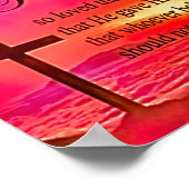 ヨハネ3:16 For God So Loved the World ポスター (角)