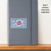 ヨハネ3:16 God so loved Blue Bible Verse シール