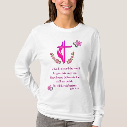 ヨハネ3:16 Tシャツ (正面)