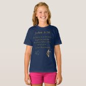 ヨハネ3:16 Tシャツ (正面フル)
