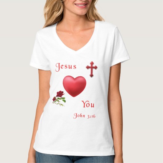 ヨハネ3:16 Tシャツ (正面)