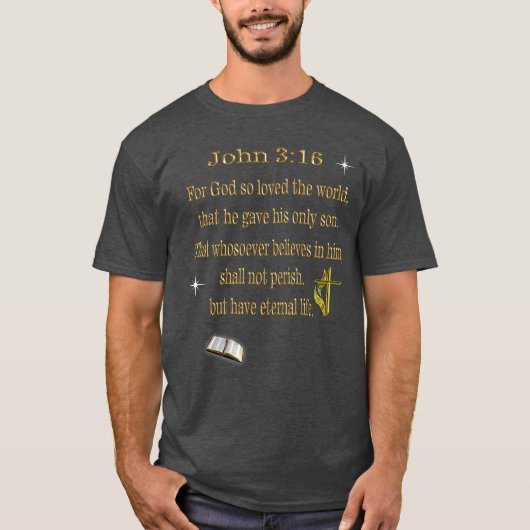 ヨハネ3:16 Tシャツ (正面)