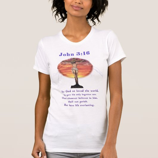 ヨハネ3:16 Tシャツ (正面)