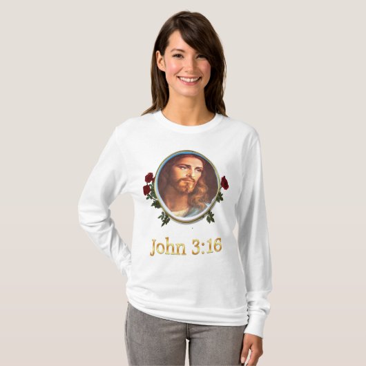 ヨハネ3:16 Tシャツ (正面フル)