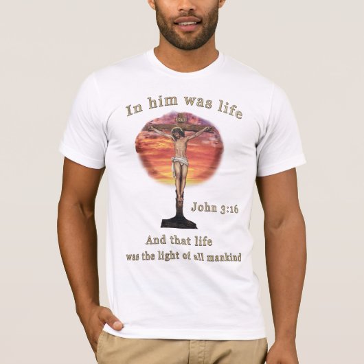 ヨハネ3:16 Tシャツ (正面)