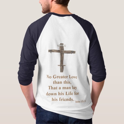 ヨハネ3:16 Tシャツ (裏面)