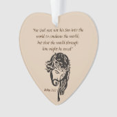 ヨハネ3:17オーナメント オーナメント (正面)