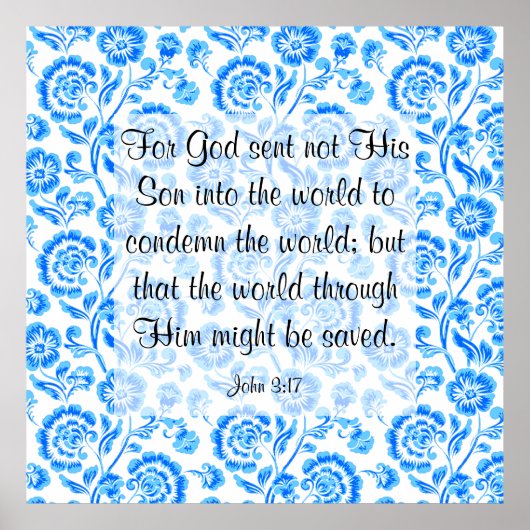 ヨハネ3:17ポスター ポスター (正面)