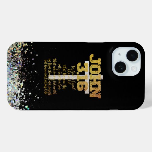 ヨハネ3.6聖書の節 Case-Mate iPhoneケース (裏面 (横))