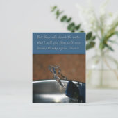 ヨハネ4:14わたしが水を飲む与え者 ポストカード (スタンド正面)