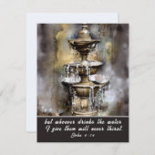 ヨハネ4:14水を飲む者は誰でも私のカー与えド (正面/裏面)