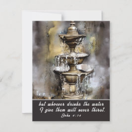 ヨハネ4:14水を飲む者は誰でも私のカー与えド