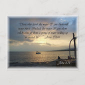 ヨハネ4:14 ポストカード (正面)