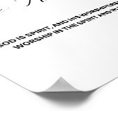 ヨハネ4:24, Bible Verse Poster ポスター (角)