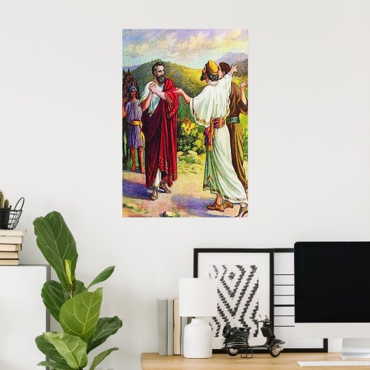 ヨハネ4:46-54あなたの子供は生きる！ ポスター (ホームオフィス)