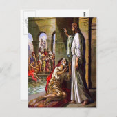 ヨハネ5:1-15あなたのマットと歩くポストカードを取る ポストカード (正面/裏面)