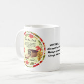 ヨハネ6:35人生のパン感謝祭 コーヒーマグカップ (正面左)