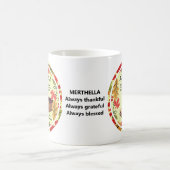 ヨハネ6:35人生のパン感謝祭 コーヒーマグカップ (中央)