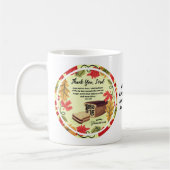 ヨハネ6:35人生のパン感謝祭 コーヒーマグカップ (左)