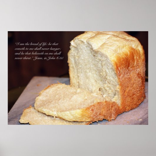 ヨハネ6:35聖なる書物、 経典ポスター ポスター (正面)