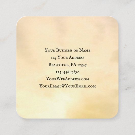 ヨハネ6:63わたしの言葉は話霊と命である スクエア名刺 (裏面)