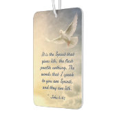 ヨハネ6:63生命の聖書は与え霊である カーエアーフレッシュナー (左)