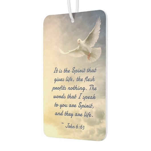 ヨハネ6:63生命の聖書は与え霊である カーエアーフレッシュナー (左)