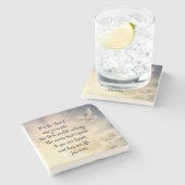 ヨハネ6:63生命の聖書は与え霊である ストーンコースター (横)