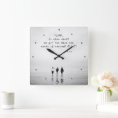 ヨハネ6:68主よ、わたしたちは誰に行こうか。聖書の聖句 スクエア壁時計 (ホーム)