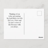 ヨハネ6:68主よ、わたしたちは誰に行こうか。聖書の聖句 ポストカード (裏面)