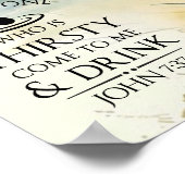 ヨハネ7:37わたしに対し来て渇いている者は ポスター (角)