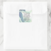 ヨハネ7:37わたしに渇いている来者は誰でも~イエス スクエアシール (バッグ)