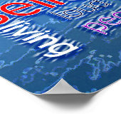 ヨハネ7:37-41急ぎ流れ ポスター (角)