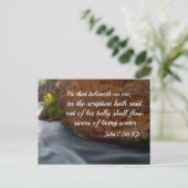 ヨハネ7:38わたしを信じる者 ポストカード (スタンド正面)