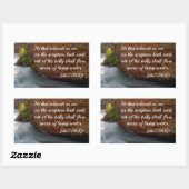 ヨハネ7:38わたしを信じる者 長方形シール (シート)