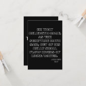 ヨハネ7:38 KJV聖書の聖なる書物、 経典挨拶 カード (正面/裏面インサイチュ)