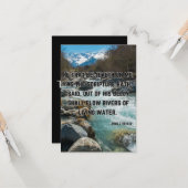 ヨハネ7:38 KJV聖書聖なる書物、 経典Pic Greeting カード (正面/裏面インサイチュ)