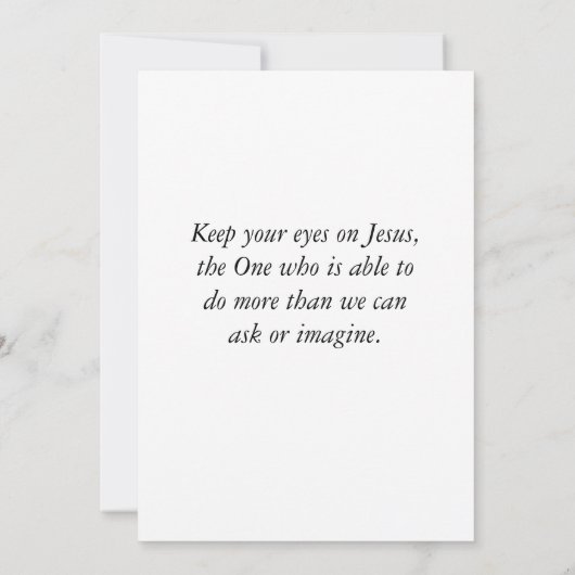 ヨハネ8イエスは世界のフラットカードの光である (裏面)