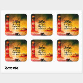 ヨハネ8イエスは世界灯台の光である スクエアシール (シート)