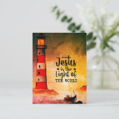 ヨハネ8イエスは世界灯台の光である ポストカード (スタンド正面)