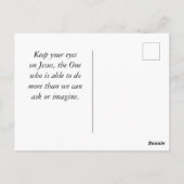 ヨハネ8イエスは世界灯台の光である ポストカード (裏面)