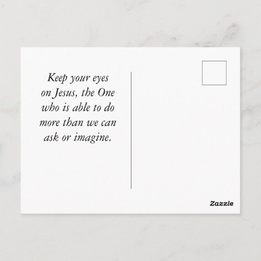 ヨハネ8イエスは世界灯台の光である ポストカード (裏面)