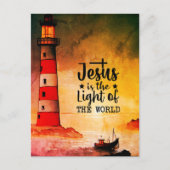 ヨハネ8イエスは世界灯台の光である ポストカード (正面)