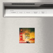 ヨハネ8イエスは世界灯台の光である マグネット (インサイチュ (食洗機))