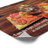 ヨハネ8:12わたしはこの世の光である ポスター (角)