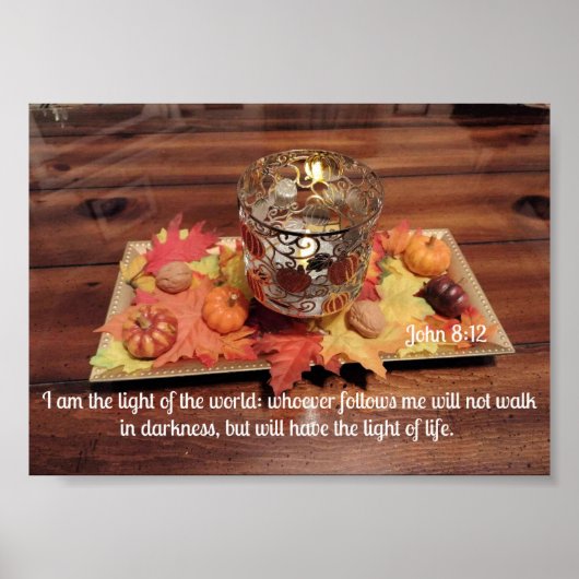ヨハネ8:12わたしはこの世の光である ポスター (正面)
