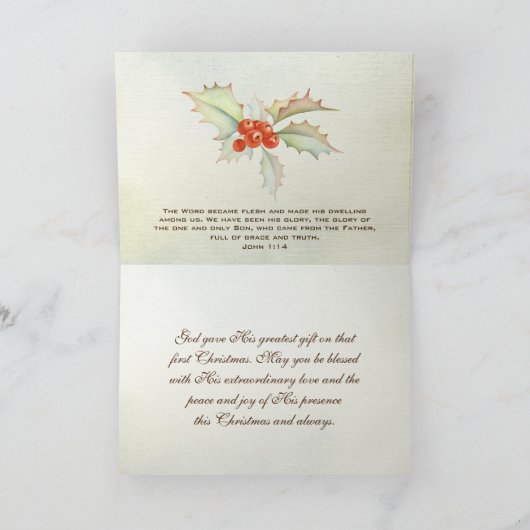 ヨハネ8:12イエスは言われた、「わたしは世の光である カード (内部)