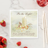 ヨハネ8:12イエスは言われた、「わたしは世の光である スタンダードランチョンナプキン (インサイチュ)