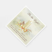 ヨハネ8:12イエスは言われた、「わたしは世の光である スタンダードランチョンナプキン (角)